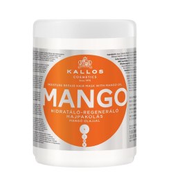KJMN Mango Moisture Repair Hair Mask wzmacniająca maska do włosów z olejkiem z mango 1000ml Kallos