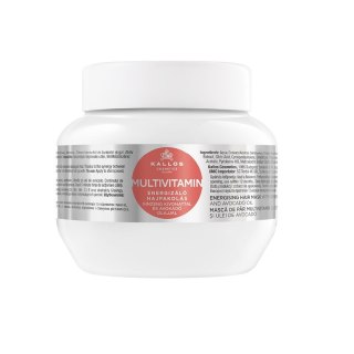 Kallos KJMN Multivitamin Energising Hair Mask energetyzująca maska do włosów z ekstraktem z żeń-szenia i olejem awokado 275ml