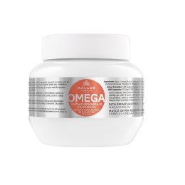 KJMN Omega Rich Repair Hair Mask regenerująca maska z kompleksem omega-6 i olejem makadamia 275ml Kallos