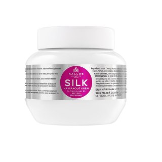 Kallos KJMN Silk Hair Mask maska do włosów z oliwą z oliwek i proteinami jedwabiu 275ml