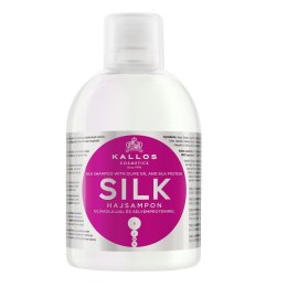 KJMN Silk Shampoo szampon do włosów z oliwą z oliwek i proteinami jedwabiu 1000ml Kallos