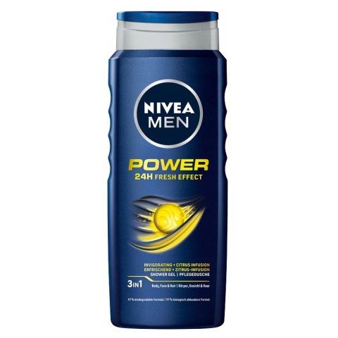 Men Power 24H Fresh Effect żel pod prysznic 500ml Nivea