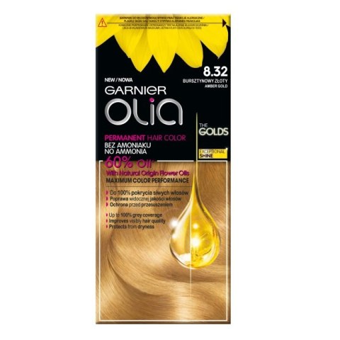 Garnier Olia farba do włosów 8.32 Bursztynowy Złoty Garnier Olia farba do włosów 8.32 Bursztynowy Złoty