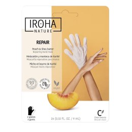 IROHA nature Repair Hand Mask regenerująca maska do rąk w formie rękawic Peach & Shea Butter 2x9ml