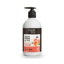 Organic Shop Rose Peach Hand Soap odżywcze mydło do rąk Rose & Peach 500ml