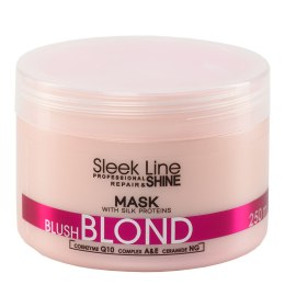 Stapiz Sleek Line Blush Blond Mask maska do włosów blond z jedwabiem 250ml