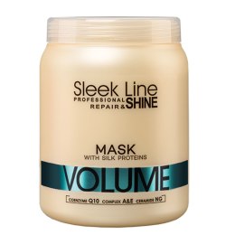Sleek Line Repair Volume Mask maska do włosów z jedwabiem zwiększająca objętość 1000ml Stapiz