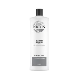 System 1 Cleanser Shampoo oczyszczający szampon do włosów normalnych lekko przerzedzonych 1000ml NIOXIN