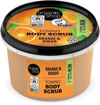 Organic Shop Toning Body Scrub tonizujący peeling do ciała Orange & Sugar 250ml