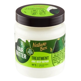 Nature Box Hair Butter Treatment 4in1 Deep Repair głęboko regenerująca maska ​​do włosów 4w1 z olejem z awokado 300ml