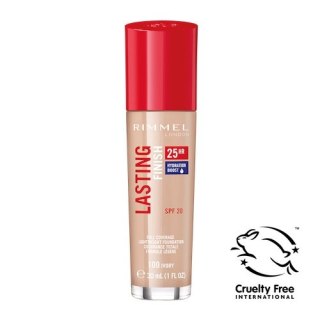 Rimmel Lasting Finish 25HR SPF20 długotrwały podkład do twarzy 100 Ivory 30ml