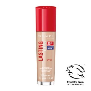 Rimmel Lasting Finish 25HR SPF20 długotrwały podkład do twarzy 103 True Ivory 30ml