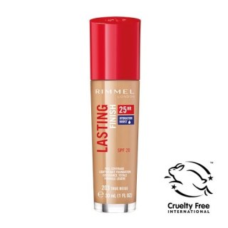 Rimmel Lasting Finish 25HR SPF20 długotrwały podkład do twarzy 203 True Beige 30ml