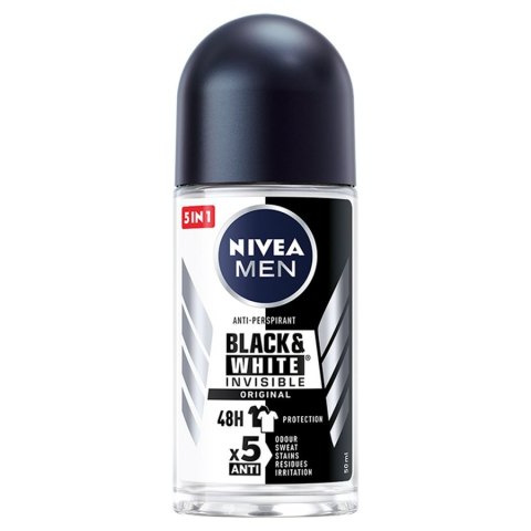 Men Black&White Invisible Original antyperspirant w kulce 50ml Nivea