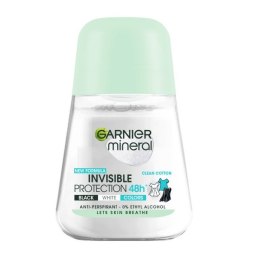 Mineral Invisible Protection Clean Cotton antyperspirant w kulce 50ml Garnier