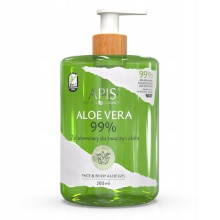 APIS Natural Aloe Vera 99% żel aloesowy do twarzy i ciała 300ml