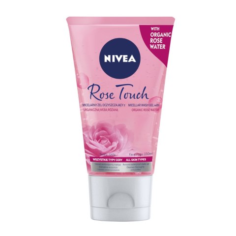 Rose Touch micelarny żel oczyszczający z organiczną wodą różaną 150ml Nivea