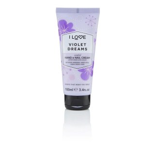 Scented Hand & Nail Cream nawilżający krem do dłoni i paznokci Violet Dreams 100ml I Love