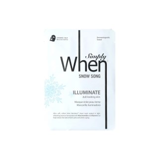 Snow Song Illuminate Sheet Mask rozjaśniająca maska do twarzy 23ml Simply When