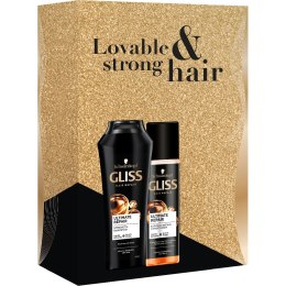 Gliss Ultimate Repair zestaw szampon do włosów 250ml + odżywka do włosów 200ml