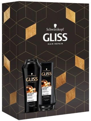 Gliss Ultimate Repair zestaw szampon do włosów 250ml + odżywka do włosów 200ml