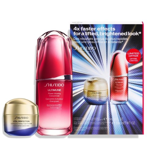 Shiseido Zestaw Power Uplifting and Firming Set Vital Perfection Uplifting & Firming Cream Enriched 30ml + Ultimate Power Infusing Concen