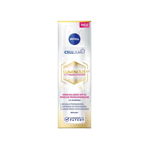 Nivea Cellular Luminous 630® SPF50 krem na dzień przeciw przebarwieniom 40ml