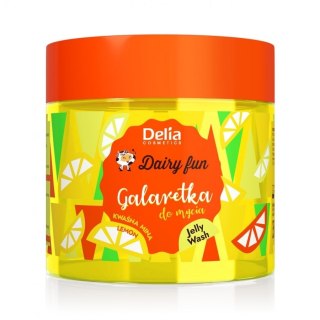 Delia Dairy Fun galaretka do mycia ciała Kwaśna Mina 350g