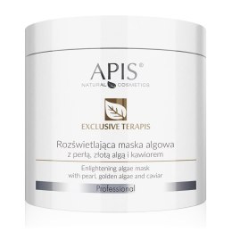 APIS Exclusive Terapis rozświetlająca maska algowa z perłą złotą algą i kawiorem 200g