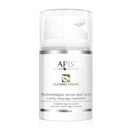 APIS Exclusive Terapis rozświetlające serum pod oczy z perłą złotą algą i kawiorem 50ml
