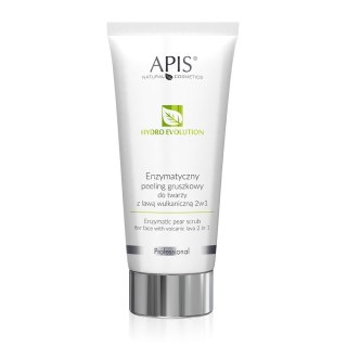 APIS Hydro Evolution enzymatyczny peeling gruszkowy do twarzy z lawą wulkaniczną 2w1 200ml