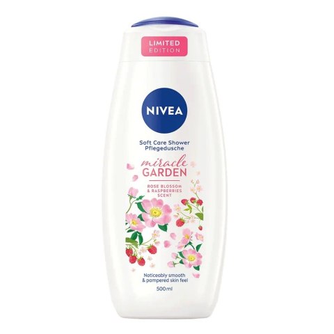 Nivea Miracle Garden żel pod prysznic Kwiat Róży i Malina 500ml