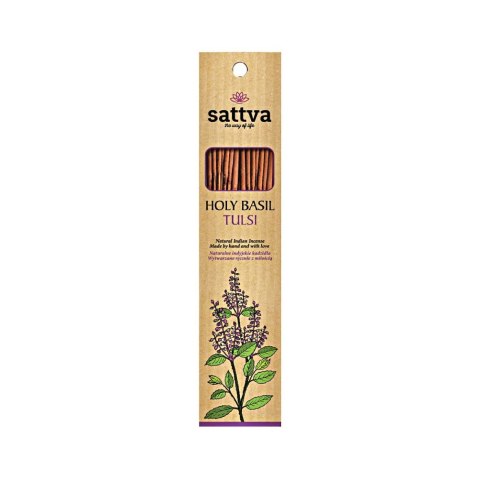 Sattva Natural Indian Incense naturalne indyjskie kadzidełko Tulsi 15szt