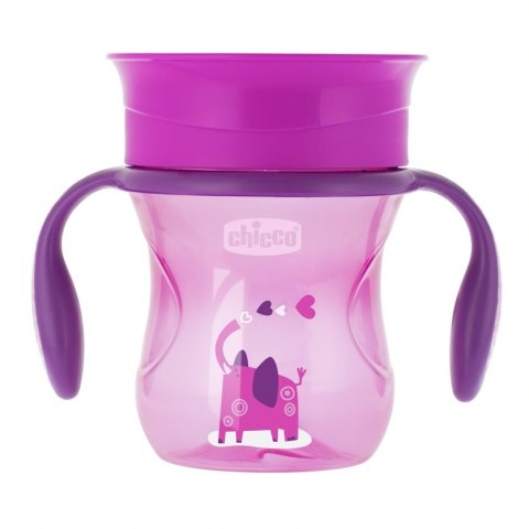 Chicco Perfect Cup 360° kubek do nauki samodzielnego picia 12m+ Girl 200ml