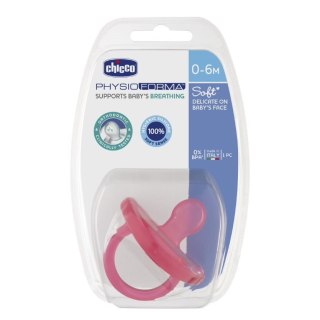 Chicco PhysioForma smoczek silikonowy uspokajający Soft 0-6m Jasnoróżowy 1szt