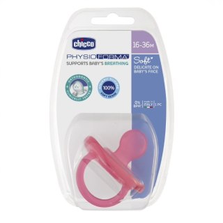 Chicco PhysioForma smoczek silikonowy uspokajający Soft 16-36m Różowy 1szt