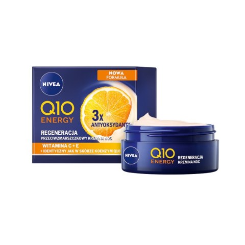 Nivea Q10 Energy Regeneracja przeciwzmarszczkowy krem na noc 50ml