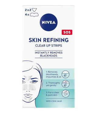 Nivea Skin Refining Clear-Up Strips plastry oczyszczające przeciw zaskórnikom 6szt.