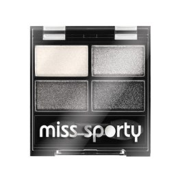 Studio Colour Quattro Eye Shadow poczwórne cienie do powiek 404 Real Smoky/Smoky Black 5g Miss Sporty