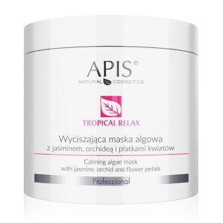 APIS Tropical Relax wyciszająca maska algowa z jaśminem orchideą z płatkami kwiatów 200g