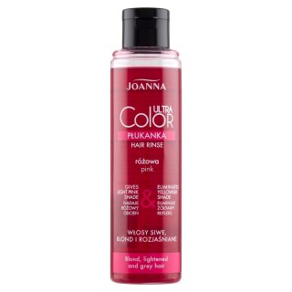 Joanna Ultra Color System Hair Rinse płukanka do włosów nadająca różowy odcień Różowa 150ml