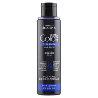 Joanna Ultra Color System niebieska płukanka do włosów siwych blond i rozjaśnionych 150ml