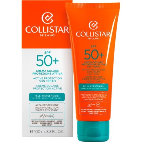 Active Protection Sun Cream SPF50+ krem do opalania przeciw starzeniu 100ml Collistar