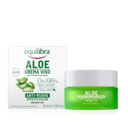 Equilibra Aloe Anti-Wrinkle Face Cream aloesowy krem przeciwzmarszczkowy efekt wypełnienia 50ml