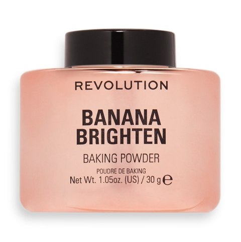 Makeup Revolution Baking Powder rozświetlający sypki puder do twarzy Banana Brighten 30g