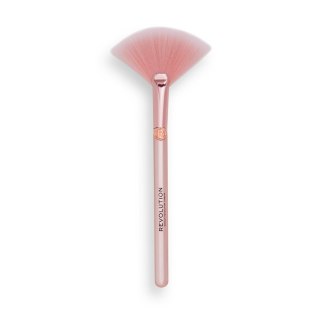 Create Detailed Fan Highlighting Brush pędzel wachlarzowy do rozświetlacza R24 Makeup Revolution