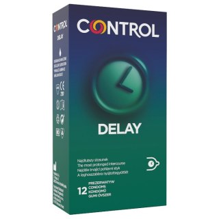 Control Delay opóźniające wytrysk prezerwatywy z naturalnego lateksu 12szt.