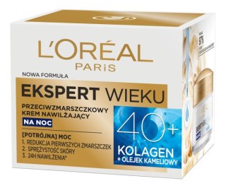 L'Oreal Paris Ekspert Wieku 40+ przeciwzmarszczkowy krem nawilżający na noc 50ml