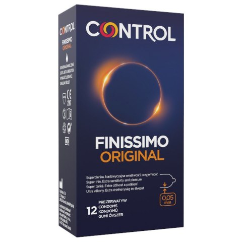 Finissimo Original bardzo cienkie prezerwatywy z naturalnego lateksu 12szt. Control
