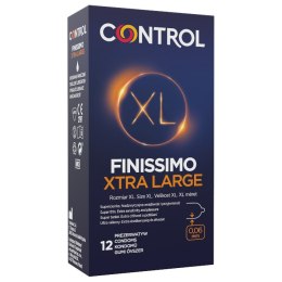 Control Finissimo Xtra Large bardzo cienkie prezerwatywy z naturalnego lateksu w rozmiarze XL 12szt.